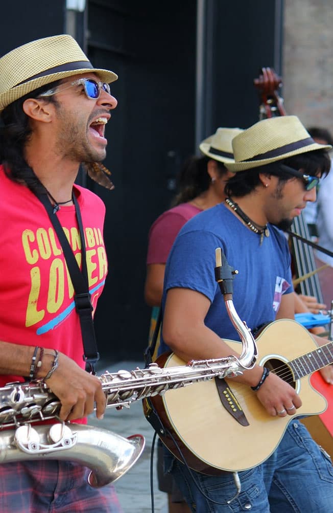 Logiciel pour musiciens, photo illustrant des musiciens en plein concert